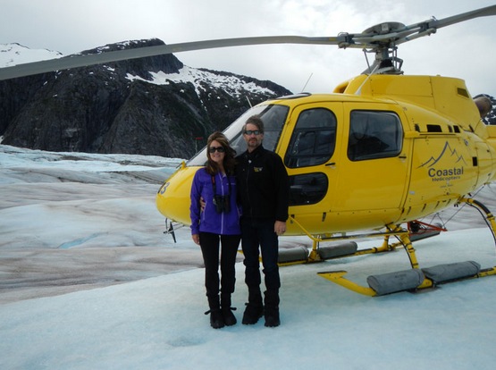The Maurers took an Alaska trip and got to take a helicopter to the Mendenhall Glacier.